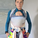 Lisca Opal Woven Wrap by Didymos, front wrap cross carry