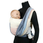 Lisca Opal Woven Wrap by Didymos, one-shoulder carry, front view