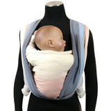 Lisca Opal Woven Wrap by Didymos, front carry on a mannequin