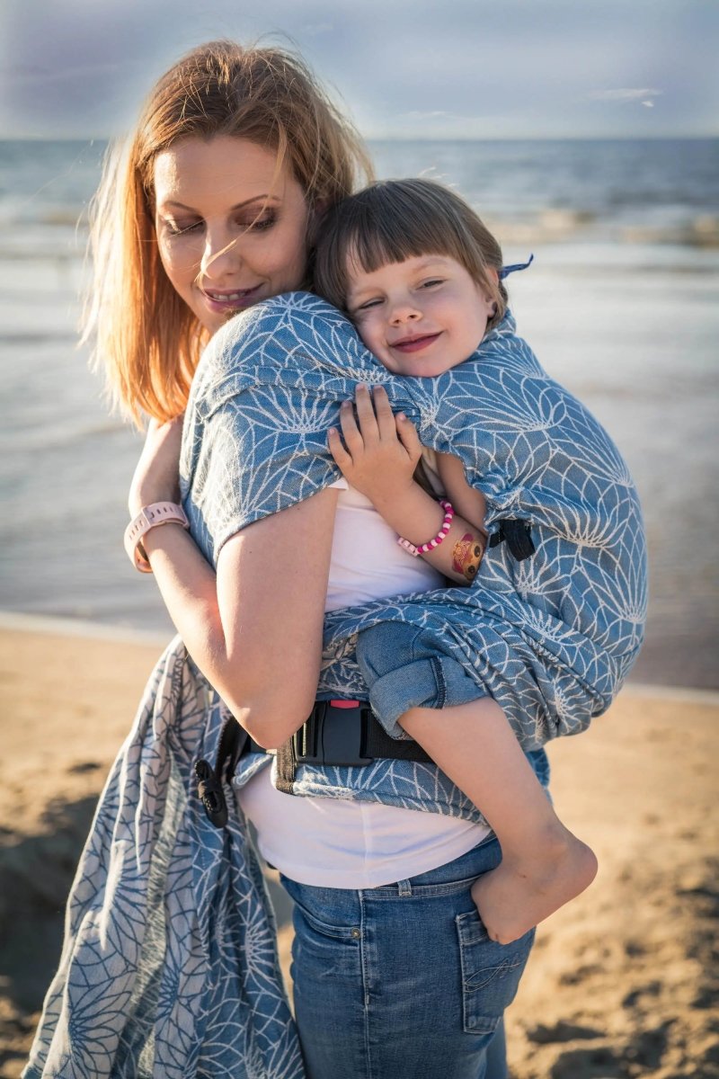 Lotus Blue Preschool LennyHybrid Half Buckle by LennyLamb - Half Buckle CarrierLittle Zen One33936720