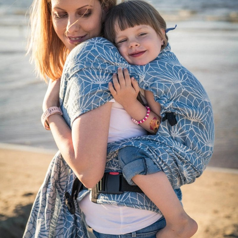 Lotus Blue Preschool LennyHybrid Half Buckle by LennyLamb - Half Buckle CarrierLittle Zen One33936720