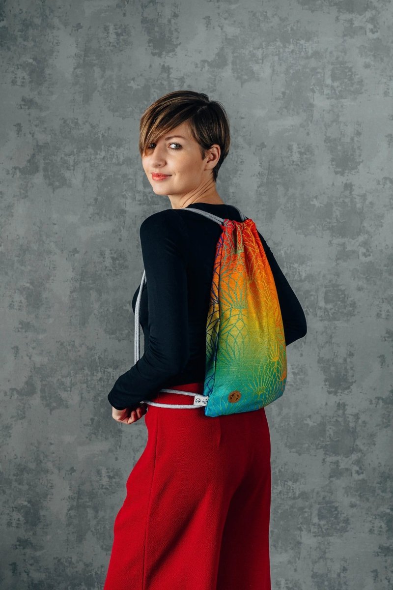 Lotus Rainbow Sackpack by LennyLamb Bags