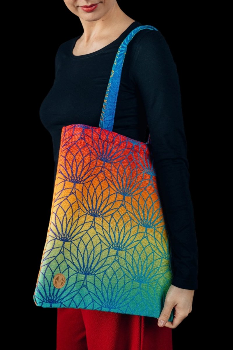 Lotus Rainbow Shopping Bag by LennyLamb - BagsLittle Zen One5907557757546
