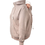 Mamalila Babywearing Maternity Hoodie London Sand Back