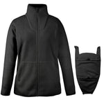 Mamalila Basel Black Fleece Maternity and Babywearing Jacket - Babywearing OuterwearLittle Zen One4251054515866