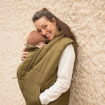 Mamalila Basel Off White Fleece Maternity and Babywearing Jacket Babywearing