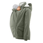 Mamalila Cosy Allrounder Agave Softshell Maternity and Babywearing Jacket