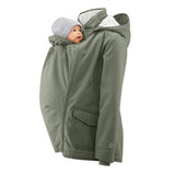 Mamalila Cosy Allrounder Agave Softshell Maternity and Babywearing Jacket