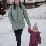 Mamalila Cosy Allrounder Agave Softshell Maternity and Babywearing Jacket