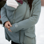 Mamalila Cosy Allrounder Agave Softshell Maternity and Babywearing Jacket