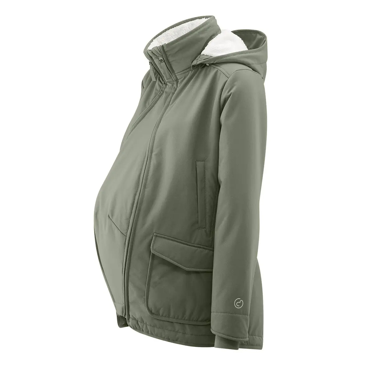 Mamalila Cosy Allrounder Agave Softshell Maternity and Babywearing Jacket