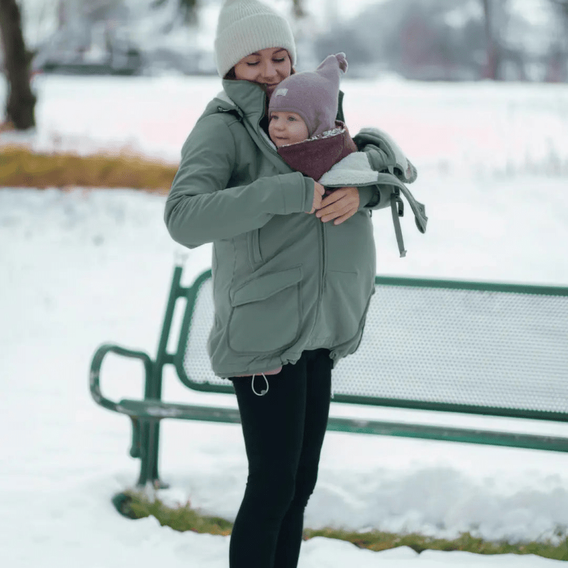 Mamalila Cosy Allrounder Agave Softshell Maternity and Babywearing Jacket - Babywearing OuterwearLittle Zen One35023440