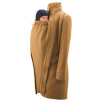 Mamalila Oslo Camel Maternity and Babywearing Wool Coat Babywearing Outerwear