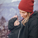 Mamalila Winterfriend Black with Berry Maternity and Babywearing Jacket