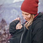 Mamalila Winterfriend Black with Berry Maternity and Babywearing Jacket - Babywearing OuterwearLittle Zen One55055952