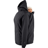 Mamalila Allrounder Fit Black Softshell Maternity and Babywearing Jacket Mamalila at Little Zen One