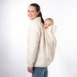 Mamalila Basel Off-White Fleece Maternity and Babywearing Jacket