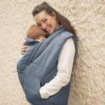 Mamalila Stockholm Steel Blue Unisex Babywearing Vest Mamalila at Little Zen One