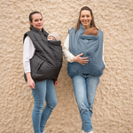 Mamalila Stockholm Steel Blue Unisex Babywearing Vest Mamalila at Little Zen One