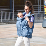Mamalila Stockholm Steel Blue Unisex Babywearing Vest Mamalila at Little Zen One