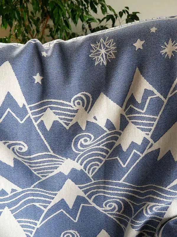 Misty Mountains Hith Cashwool Throw by Oscha Home Hobby