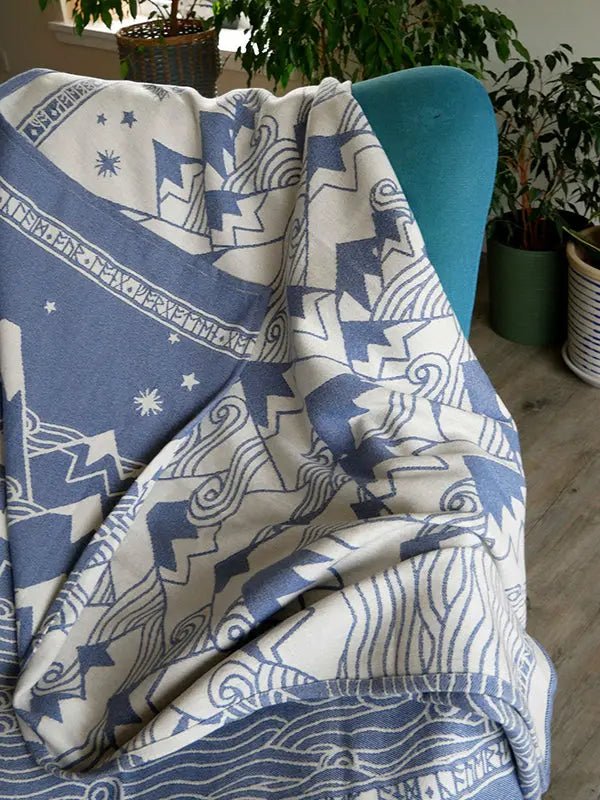 Misty Mountains Hith Cashwool Throw by Oscha Home Hobby