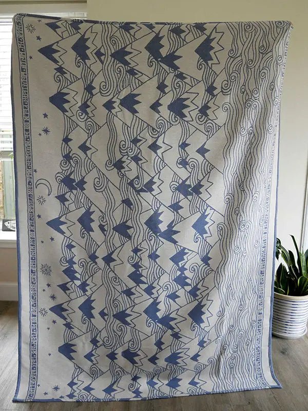 Misty Mountains Hith Cashwool Throw by Oscha Home Hobby