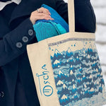 Misty Mountains Indigo Eco Tote Bag by Oscha - BagsLittle Zen One111122228