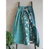 Misty Mountains Moonlit Brushed Cotton Blanket by Oscha Home Hobby