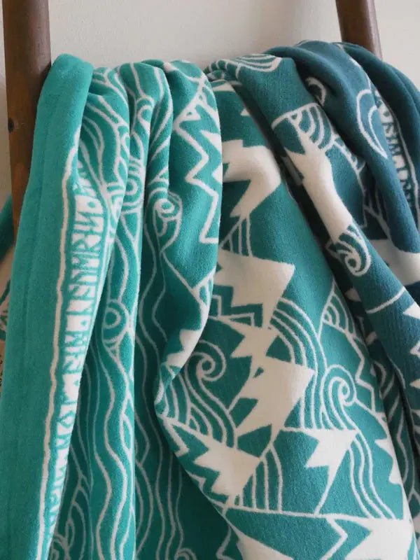 Misty Mountains™ Moonlit Brushed Cotton Blanket by Oscha - Home & HobbyLittle Zen One64393296