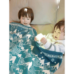 Misty Mountains™ Moonlit Brushed Cotton Blanket by Oscha - Home & HobbyLittle Zen One64393296