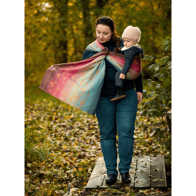 Misty Mountains™ Road Less Travelled Ring Sling by Oscha Oscha at Little Zen One