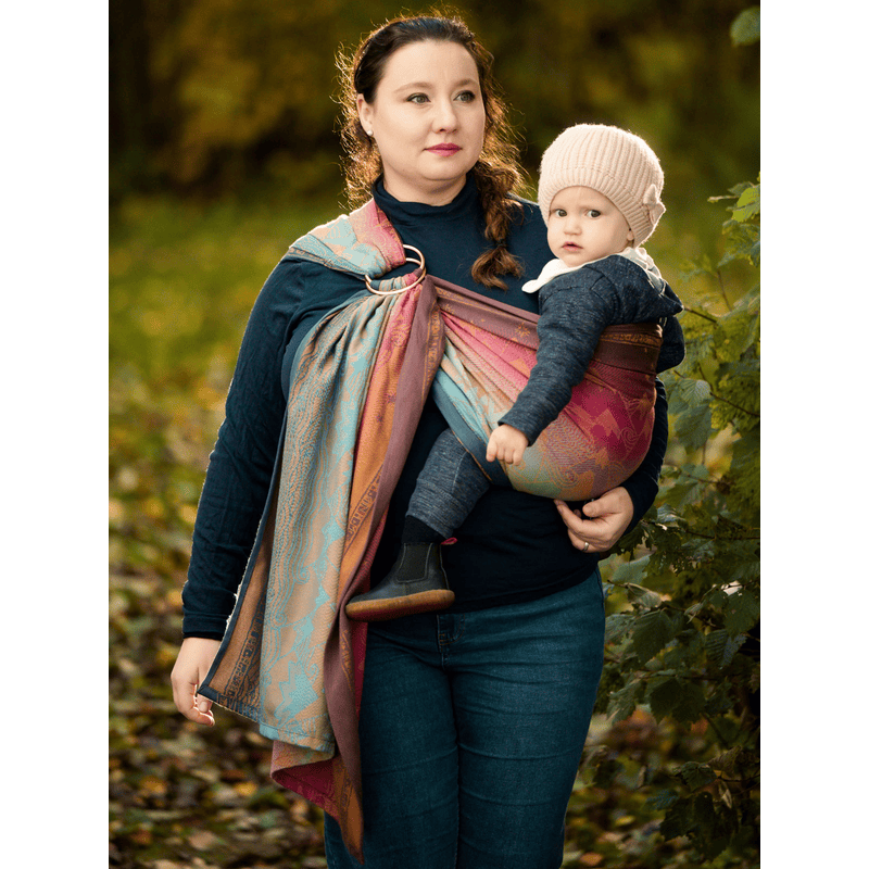 Misty Mountains™ Road Less Travelled Ring Sling by Oscha Oscha at Little Zen One