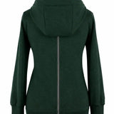 Angel Wings Babywearing Hoodie Bottle Green