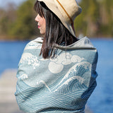 Okinami Kaio Shawl by Oscha Oscha at Little Zen One