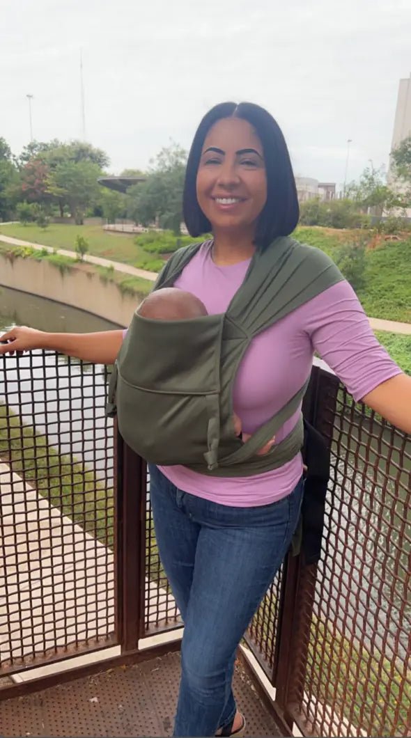 Olive Everyday Half Buckle Baby Carrier by Beachfront Baby Half Buckle Carrier