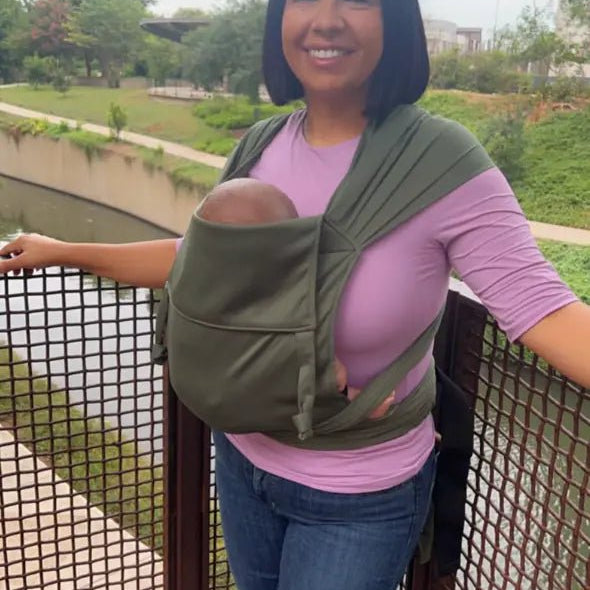 Olive Everyday Half Buckle Baby Carrier by Beachfront Baby - Half Buckle CarrierLittle Zen One4157025911