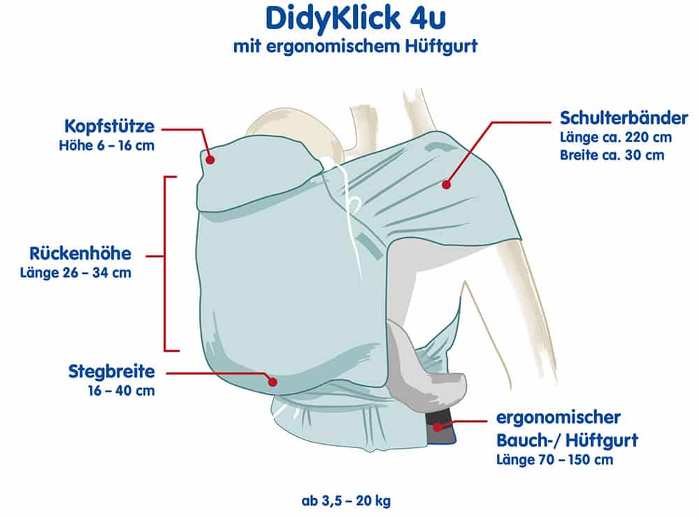 Olive Twig DidyKlick 4u Half Buckle by Didymos - Half Buckle CarrierLittle Zen One4048554963644