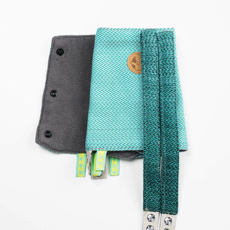 Ombre Green Drool Pads Reach Straps