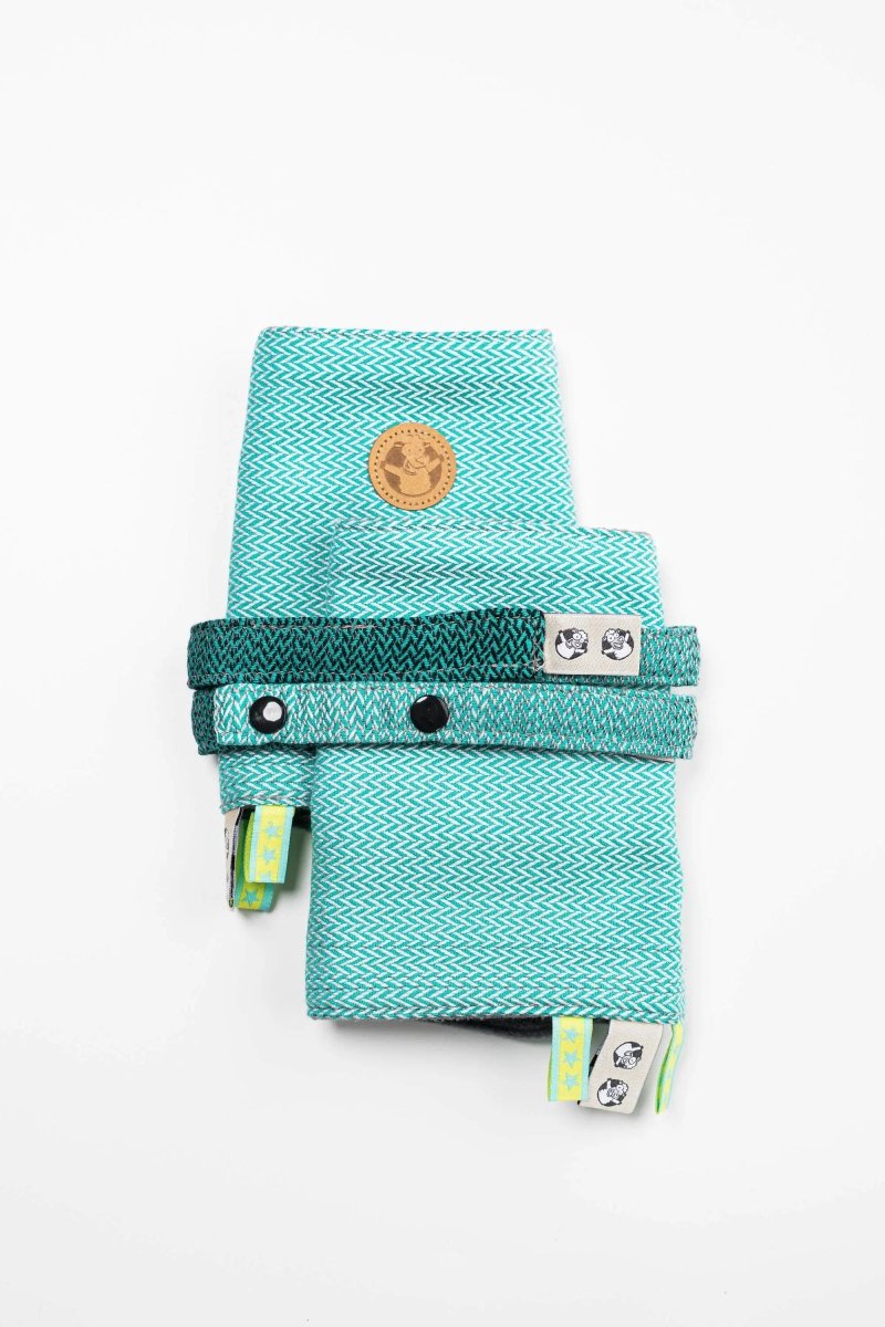 Ombre Green Drool Pads Reach Straps
