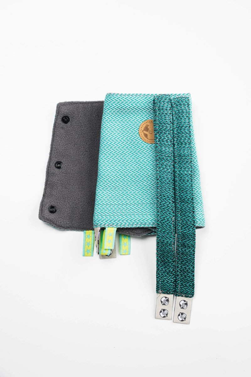 Ombre Green Drool Pads & Reach Straps by LennyLamb - Baby Carrier AccessoriesLittle Zen One5907557759731
