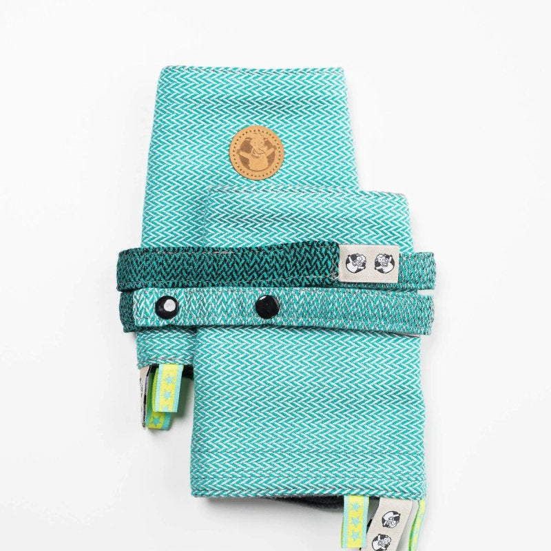 Ombre Green Drool Pads & Reach Straps by LennyLamb - Baby Carrier AccessoriesLittle Zen One5907557759731