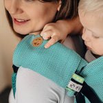 Ombre Green Drool Pads Reach Straps