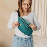 Ombre Green Large Waist Bag by LennyLamb - BagsLittle Zen One5907557759878