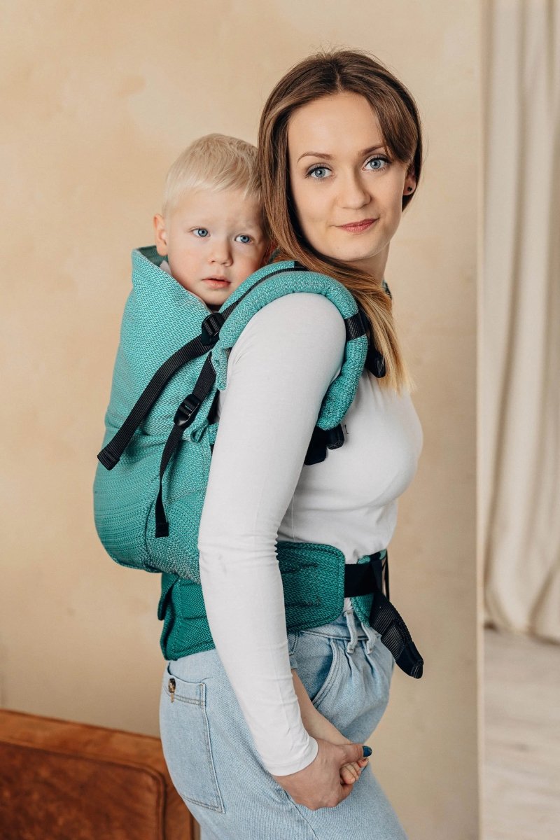 Ombre Green LennyPreschool Carrier by LennyLamb - Buckle CarrierLittle Zen One5907557759809