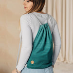 Ombre Green Sackpack by LennyLamb Bags