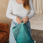 Ombre Green Sackpack by LennyLamb Bags