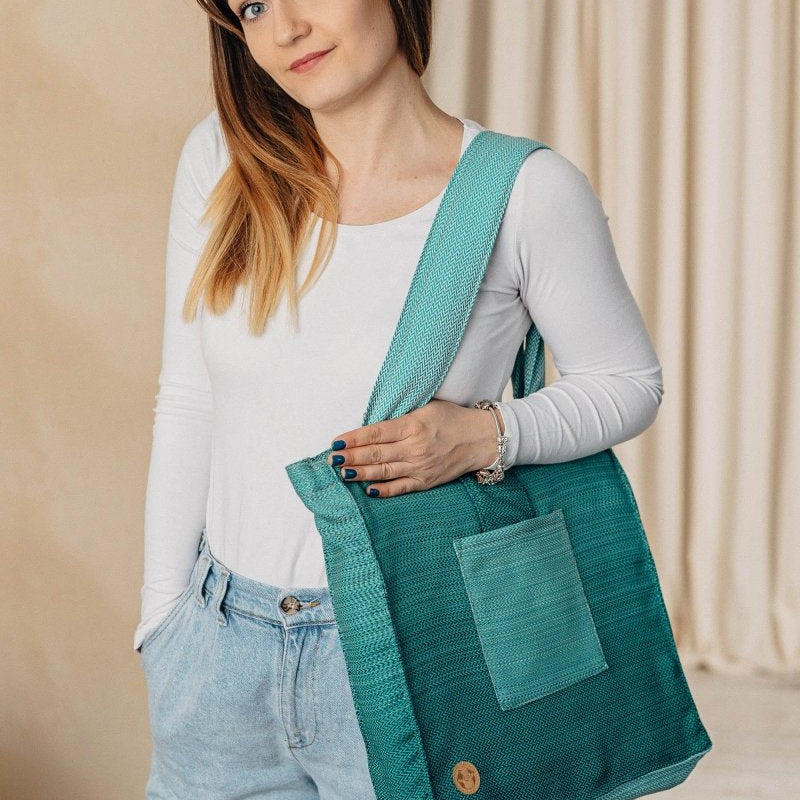 Ombre Green Shoulder Bag by LennyLamb - BagsLittle Zen One5907557759908
