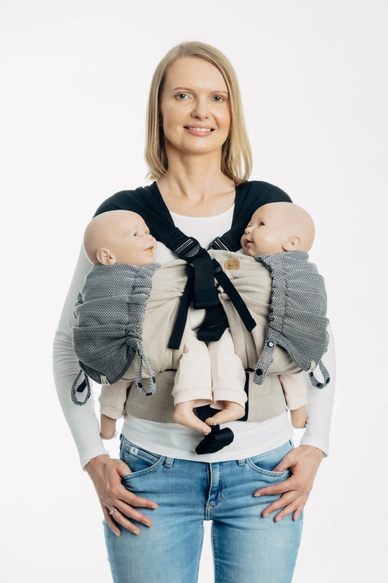 Ombre Grey Baby Carrier Hood
