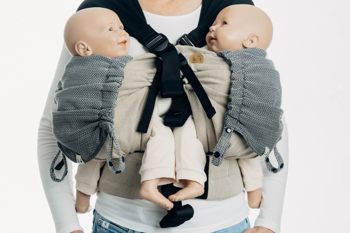 Ombre Grey Baby Carrier Hood By Lennylamb - Baby Carrier AccessoriesLittle Zen One5907557791410